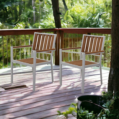 Premium All-Weather Wicker Outdoor Dining Armchair with Cushion
