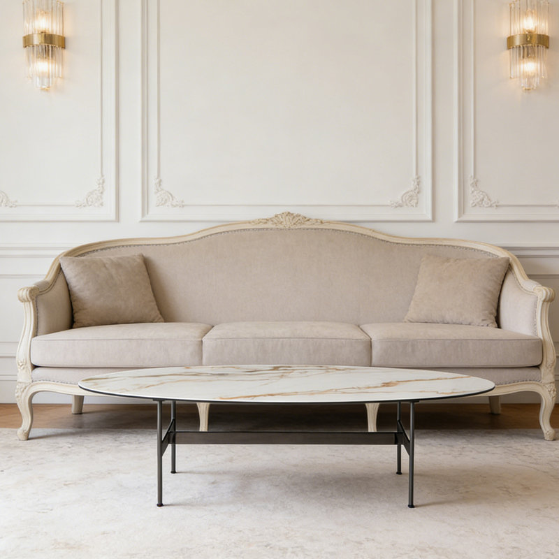 Table basse Modern Modern, Brun / Blanc