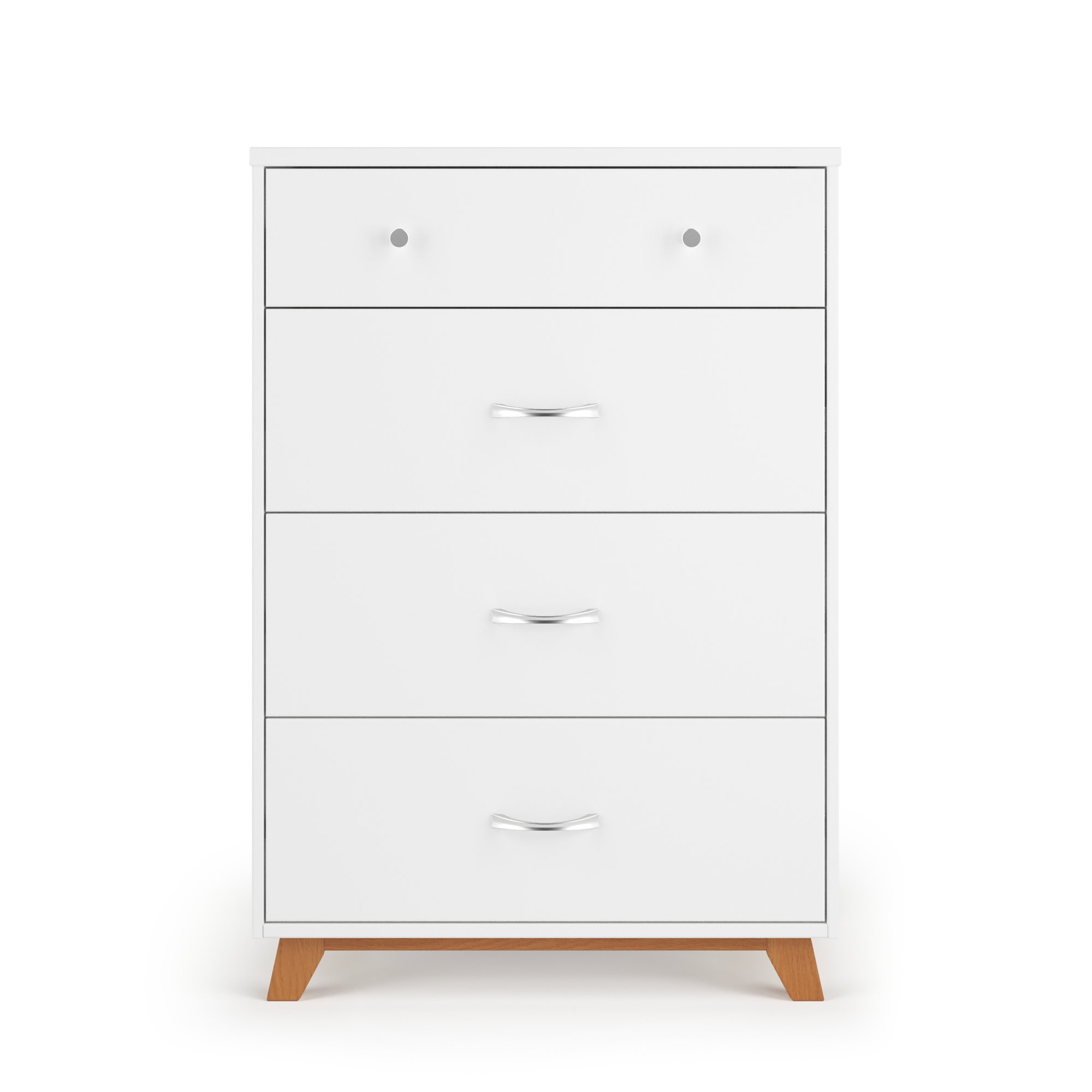 Soho 4 - Drawer Chest, White/Natural
