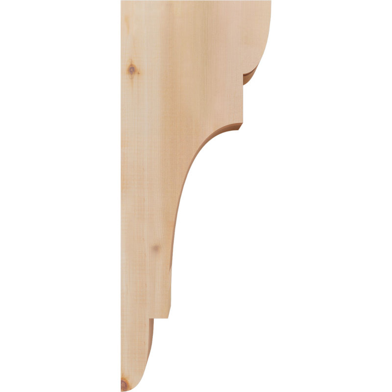 New Brighton Corbel, H 26 po x l 3,5 po x P 10 po, Cèdre rouge, Lisse
