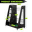 Support de rangement pour sac de golf en bois 35 po, support de club de golf facile à assembler avec supports de club de golf latéraux pour l'organisation du garage-1489070242