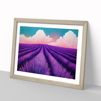 Head Turning Flower Field - Single Picture Frame Print