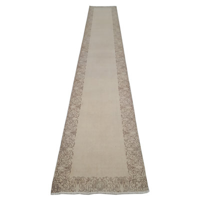Beyard One-of-a-Kind Hand Knotted Runner - Beige 3x18