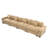 170" Oversized Cloud Modular Sectional Couch, Premium Corduroy 3-Seater Extra-Thick Armrests, Good Resilience Cushion, 12 Throw Pillows, Ergonomic Design, Easy Assembly,For Living Rooms,Camel-1183321479