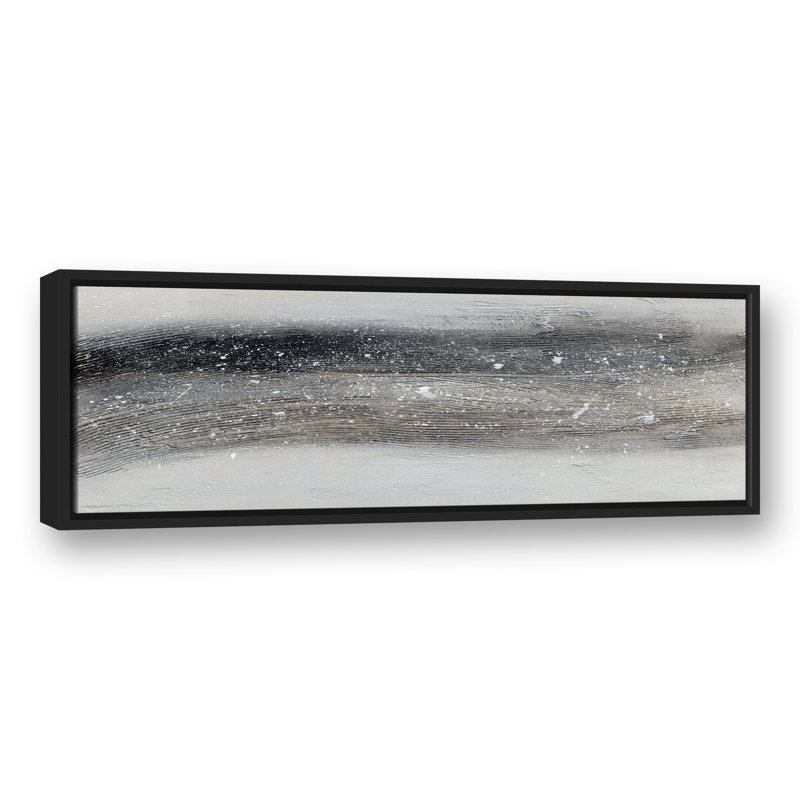 Abstrait gris, H 13,75 po x l 37,75 po
