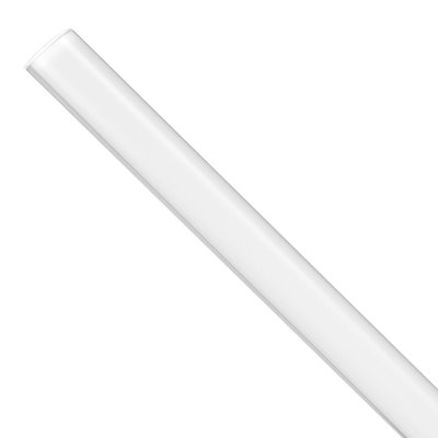 Rail en aluminium 3,3 V / 1M en forme de V à DEL, avec couvercle laiteux, embouts et pinces de fixation, profil en aluminium pour installation de bandes lumineuses à DEL, installation facile, pour comptoir sous l'armoire