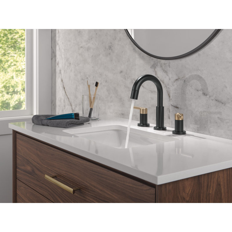 Robinet de salle de bain rétractable Nicoli, Noir mat / bronze champagne