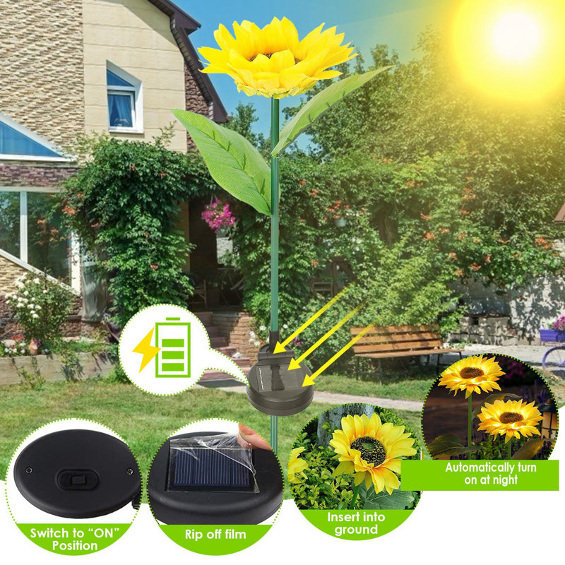 Solar Powered Integrated LED Polyvinyl Chloride (PVC) Pathway Light