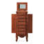 Reddish brown Rectangular Solid Wood Jewellery Armoires