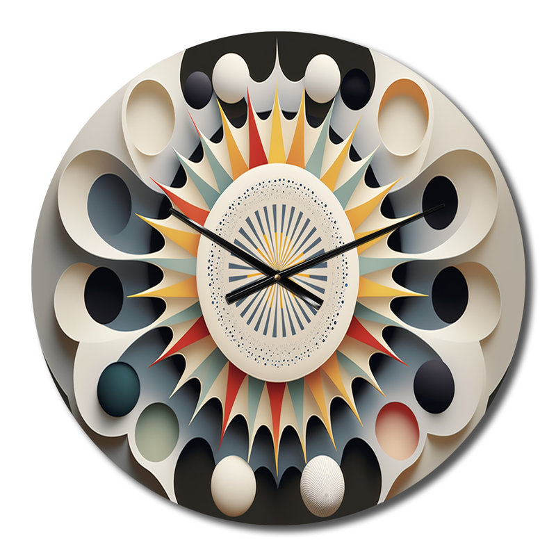 Horloge murale en métal Bertye, Petit