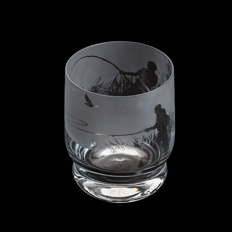 Dartington Crystal Aspect Fly Fishing 350ml Drinking Glass