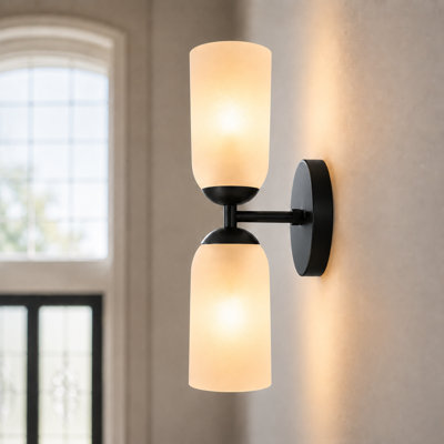 2-Light Dimmable Armed Sconce