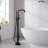 Florin Single Lever Handle Freestanding Floor Mounted Tub Filler with Handshower-106451116