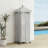 Crosley 26.25'' W 35 Gallons Water Resistant Metal Towel Valet with Wheels in Gray/Black