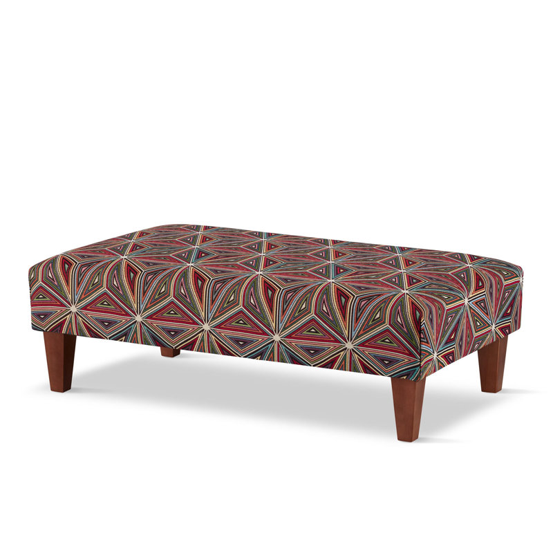 Largo 80cm Wide Rectangle Geometric Cocktail Ottoman