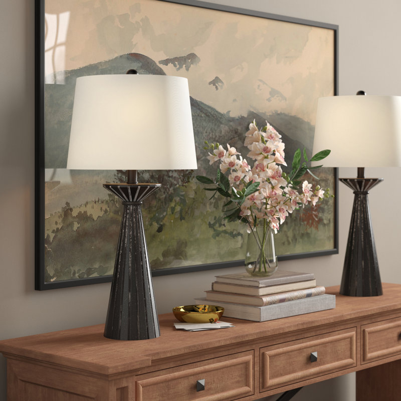 Ensemble de lampe de table noire Kitson