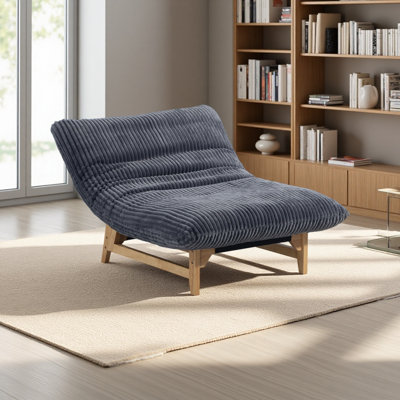 Fauteuil à billes pour adultes, canapé d'appoint sans accoudoirs, canapé simple décontracté, tissu en velours côtelé, pour le salon et la chambre à coucher