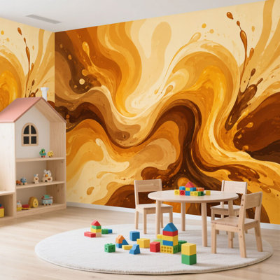 Papier peint adhésif à peler et coller à surface de marbre, or blanc coloré, surface incurvée, lignes lumineuses autocollantes, papier contact amovible, décoration murale pour salon, chambre à coucher H 100 po x l 144 po
