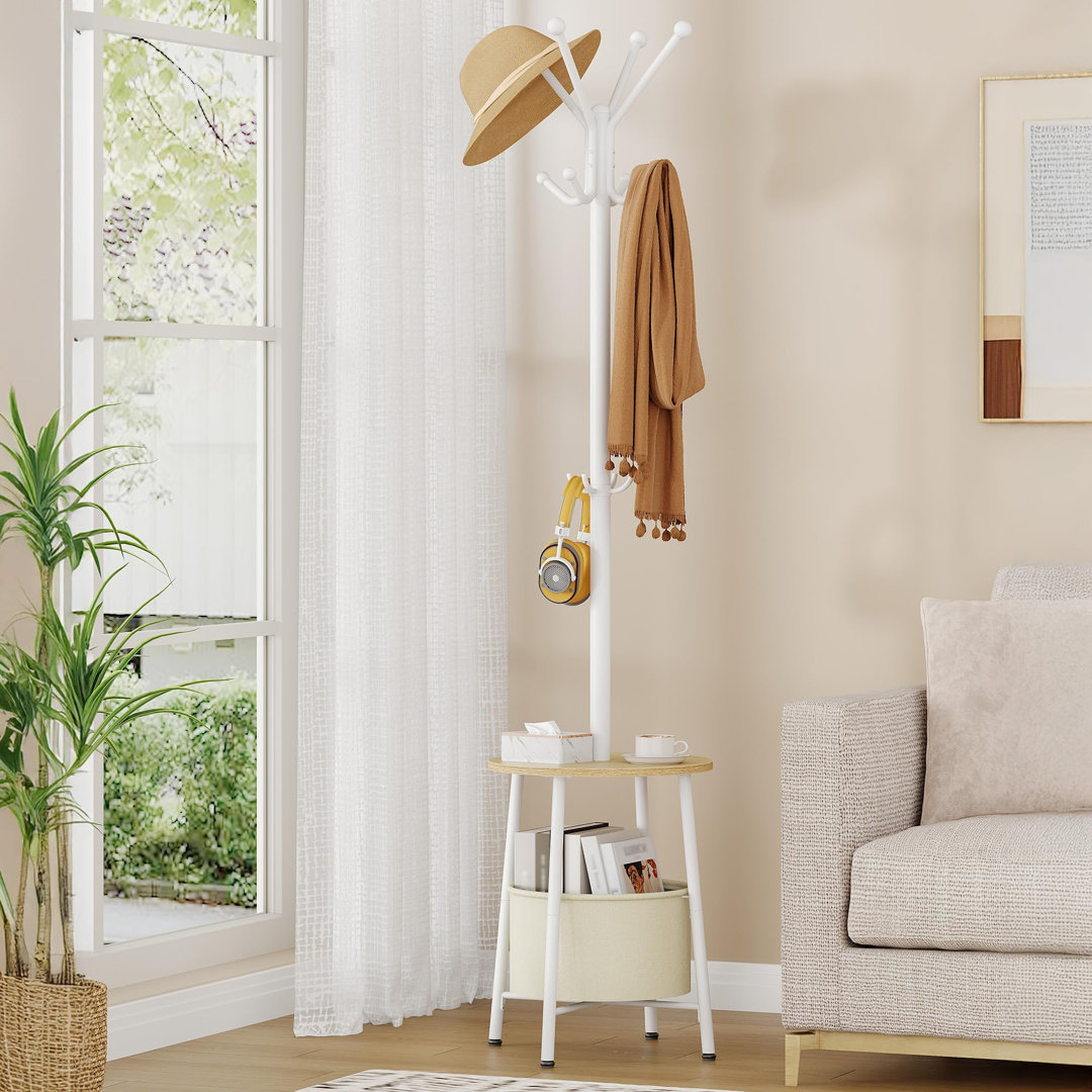 Steel Freestanding 12 - Hook Coat Rack