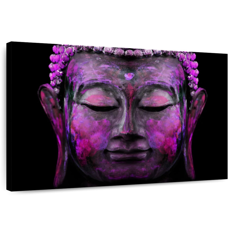Adella Purple Buddha, 24" H x 36" W