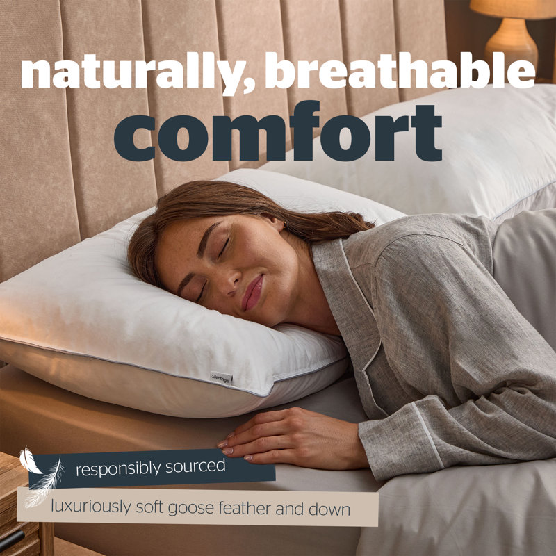 Silentnight Goose Feather and Down Pillow Pair