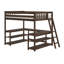 Bureau double classique noué surélevé + noyer-1949050564