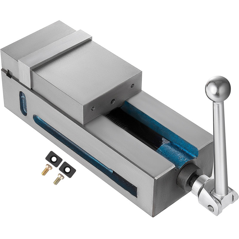 Étau de fraisage 4 po / 100 mm, étau de pince pour banc Matériau en fonte à nœuds, étau de serrage Force de serrage 19 kN maximum, étau de fraiseuse