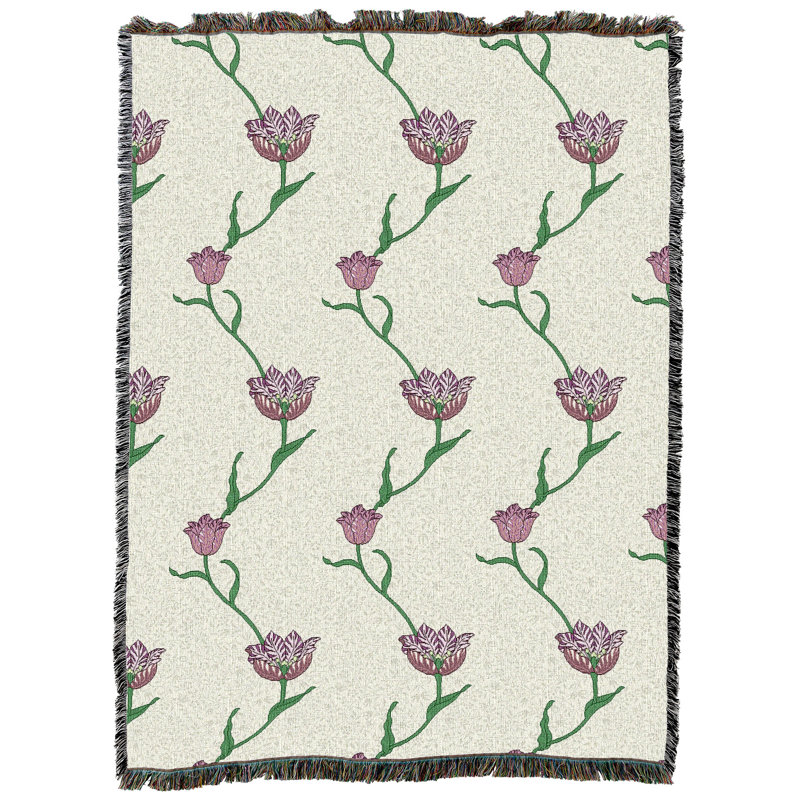 Couverture de jardin William Morris, 80" W x 60" L, Beige