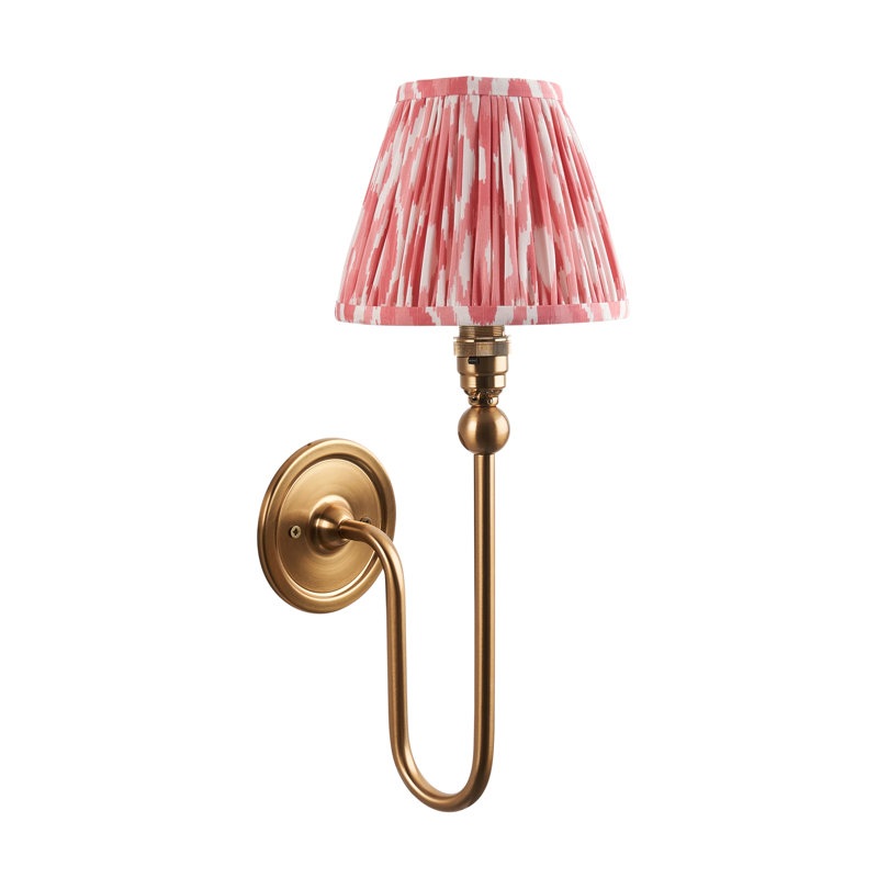 Santiago Steel Armed Sconce, Pink, 37cm H x 16cm W x 22cm D