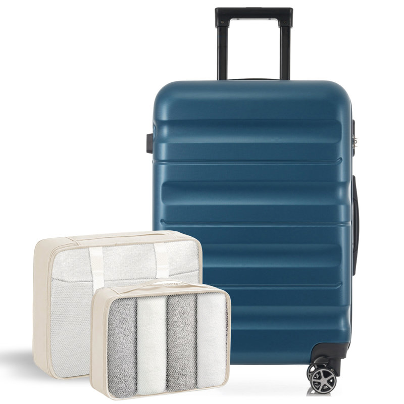 Ensemble de valises en plastique Hardshell, Inky Blue