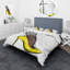 Yellow/Black Microfiber Duvet Cover Set-66389707