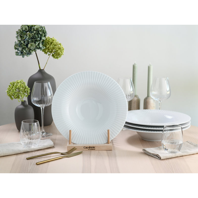 Allegra White, Gourmet Plate 30.5cm 4 Pcs