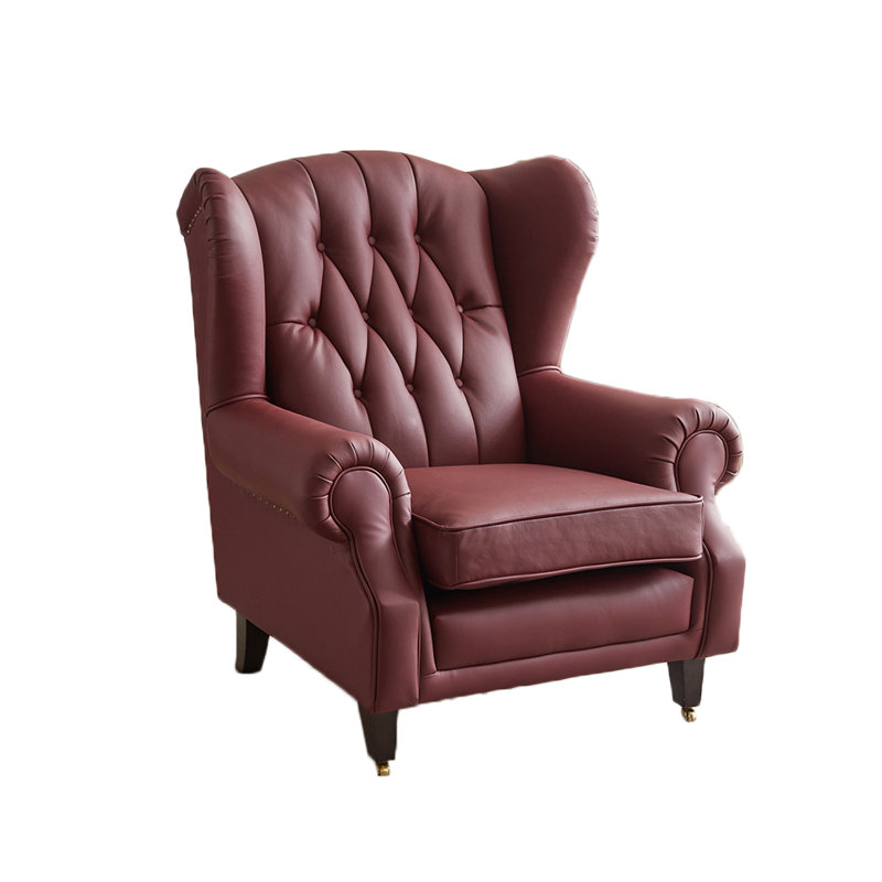 Fauteuil inclinable en simili cuir istikar, Rouge foncé