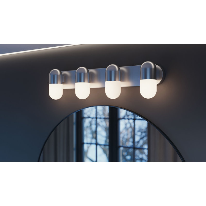 Meuble-lavabo Ruhland, Nickel satiné