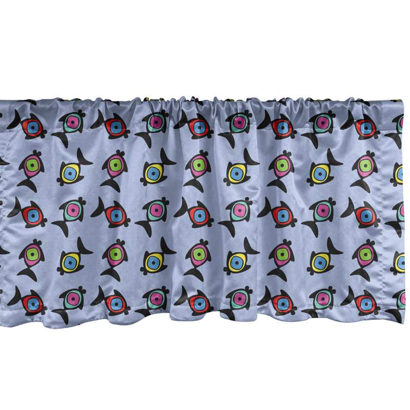 Ensemble de 2 cantonnières Ambesonne Bunny, L 54 po x L 18 po