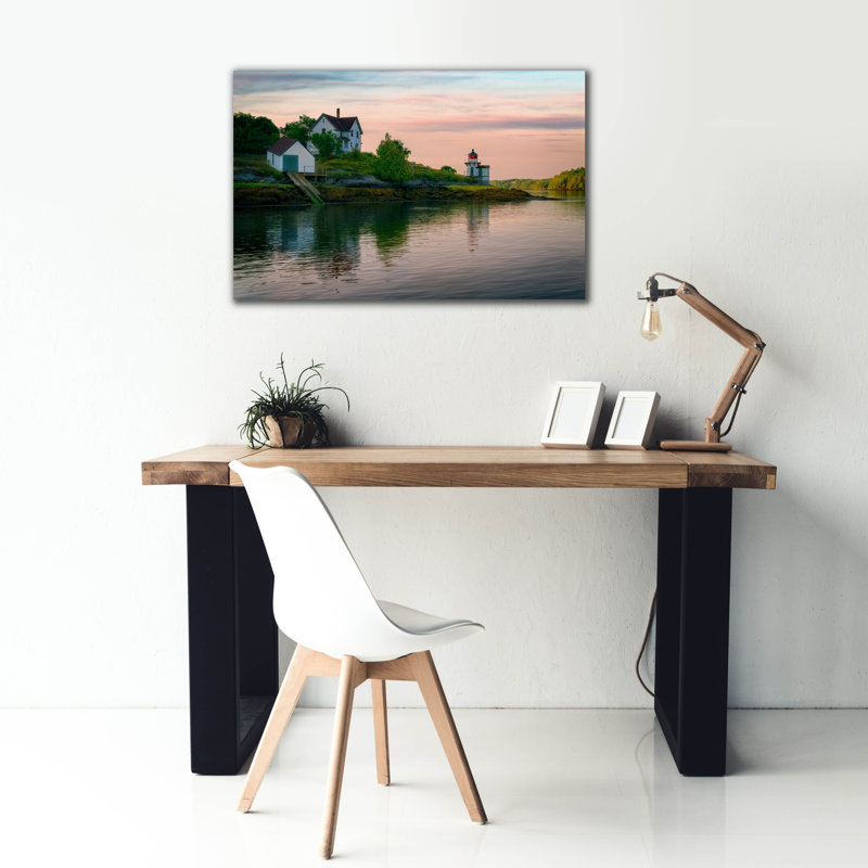 «Morning At Squirrel Point» par Rick Berk, art mural sur toile, H 26 po x l 40 po