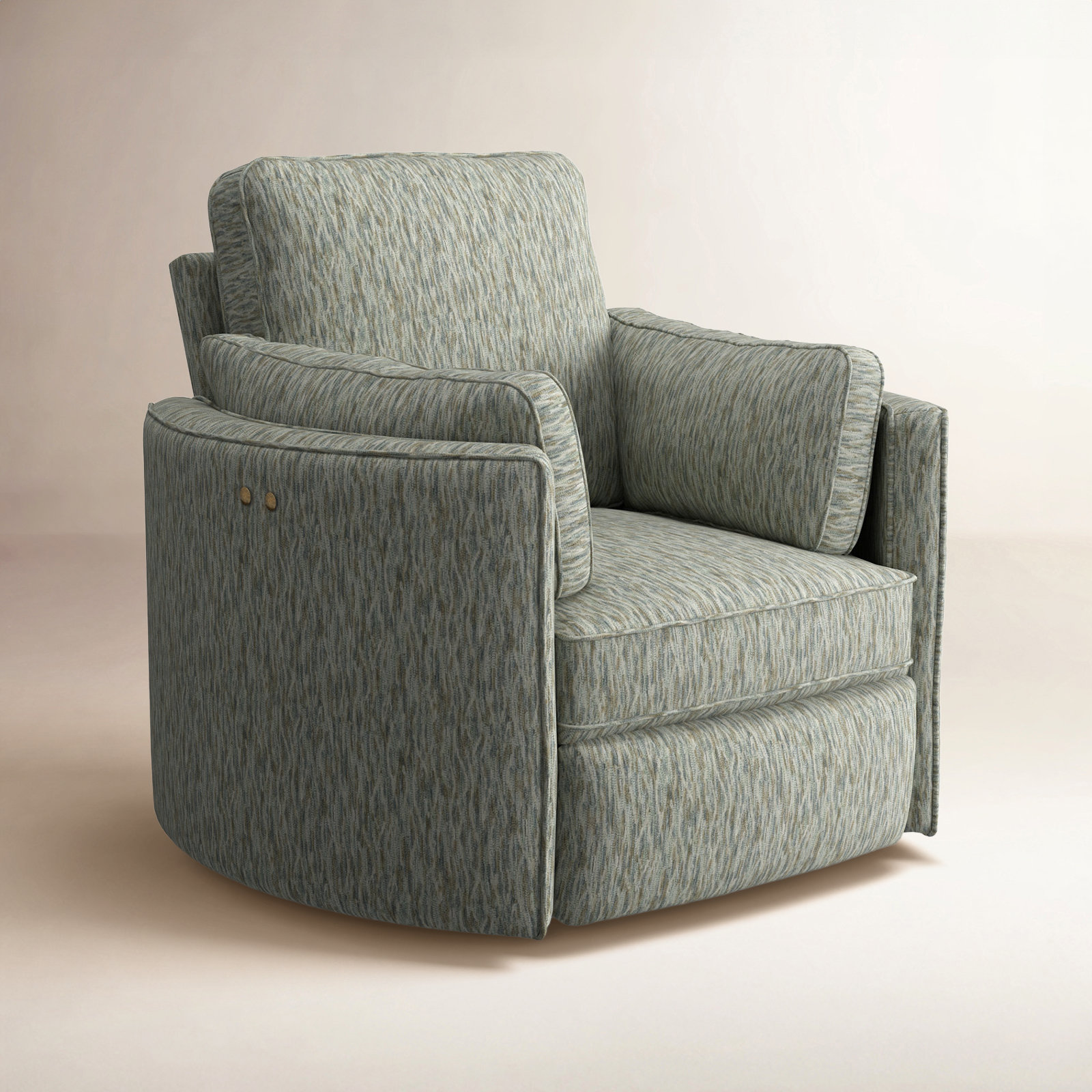 Vedika 41" Swivel Recliner, Slate-28563, Power