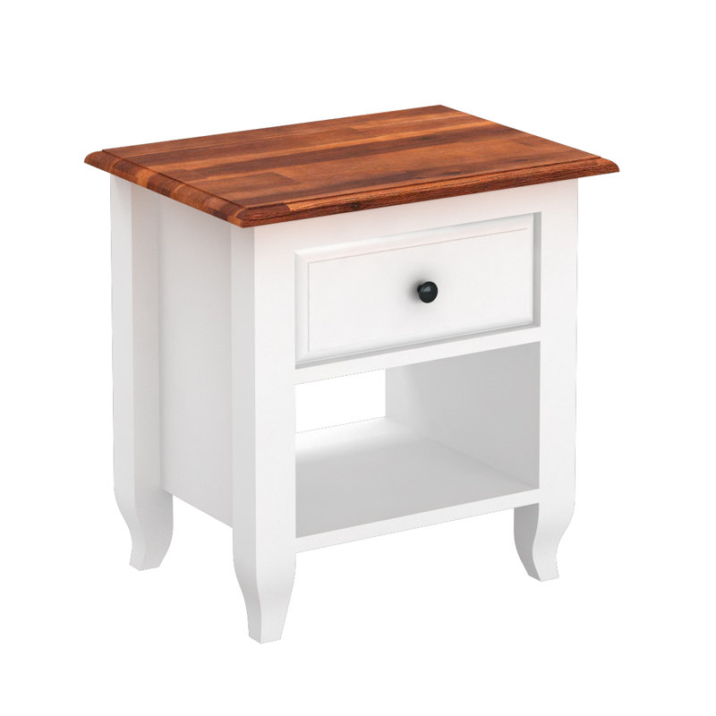Tyrone Solid Wood End Table with Storage