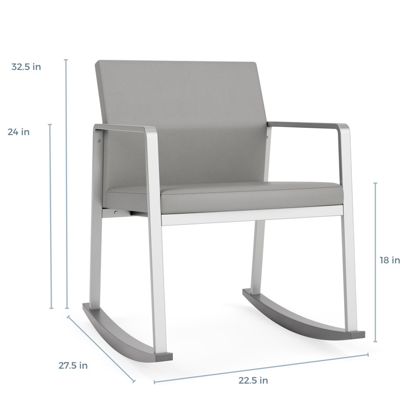 Chaise berçante Gansett, Anthracite, Back-Kaleidoscope Foam/Seat-Sentry Channel