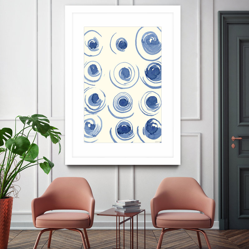 « en macramé blue ii » par vanna lam-cadre photo imprimé sur papier