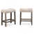 Beige Seat/Brown Frame