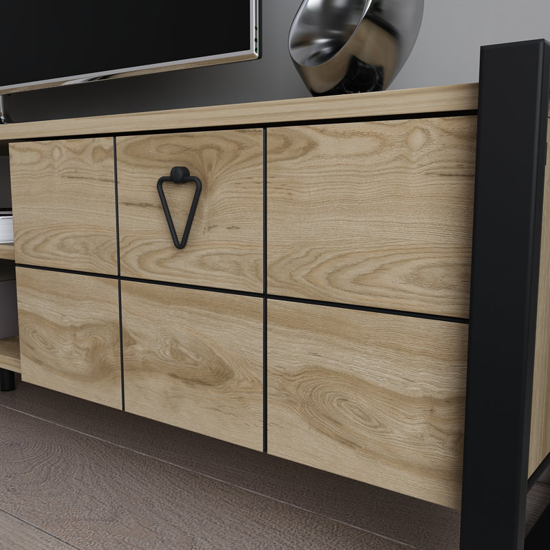Rotherhithe Entertainment Unit for TVs up to 70", Oak/Black
