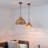 S/2 Rope Woven Chandelier