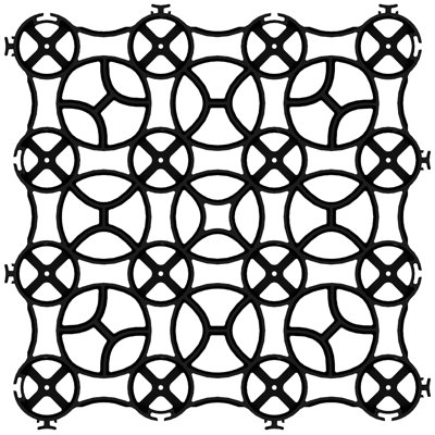 Ensemble de tuiles de terrasse