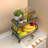 Armana 37.2'' H Utility Cart 5 Tier Storage Rolling Rack with Wheels