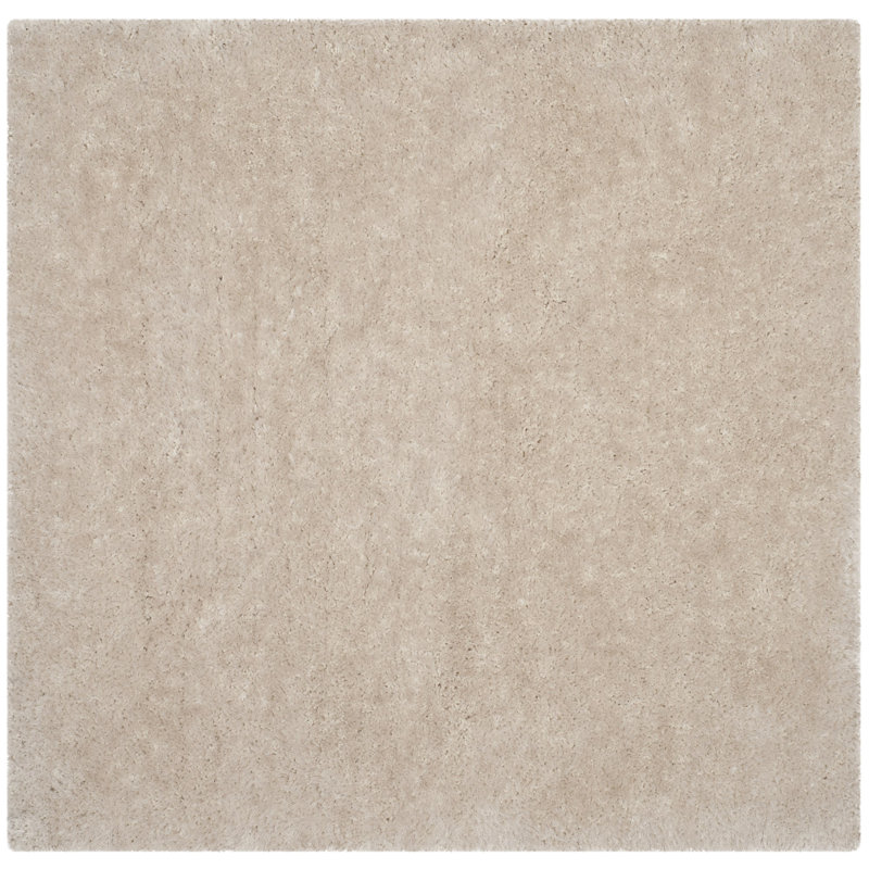 Jayne Shag Hand Tufted Performance Solid Color Rug, Square 6'