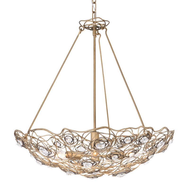 Luminaire suspendu inversé Ethereal Rose 6 Lt