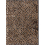 Brown/Black Abstract Luxury Area Rug