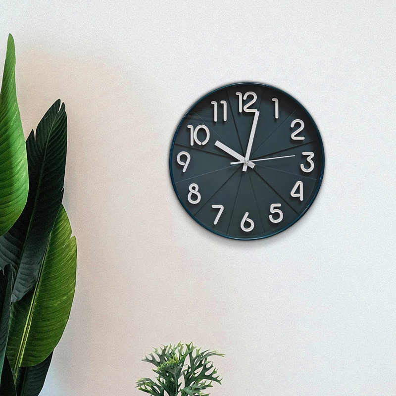 Briella Wall Clock, Dark Green