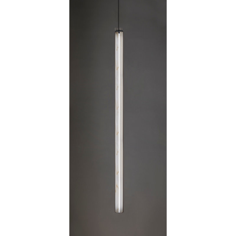 Luminaire suspendu vertical Estela - Dimtriac DEL, Blanc ivoire
